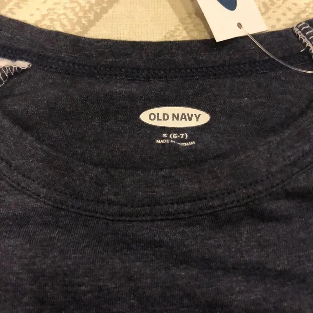 Old Navy Raglan Gray & White Love Shirt